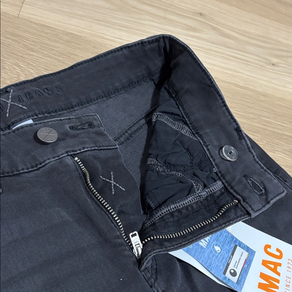 MAC (4) Dream Chic Denim in Anthracite Fancy Wash Cropped Ankle Zipper Slim NWT - Picture 8 of 16